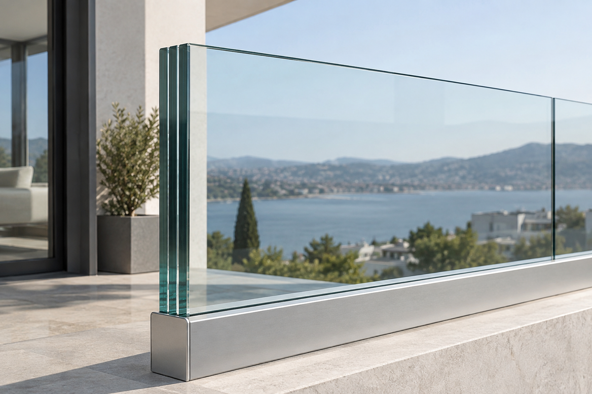 Welches Glas wird für Glasgeländer verwendet?
